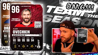 TEAM OF THE SEASON EU CHOICE PACK *HUGE PULL!* & MORE! NHL 22 HUT TOTS PACK OPENING