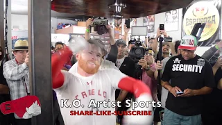 CANELO BLAZING HANDS ON THE SPEED BAG!