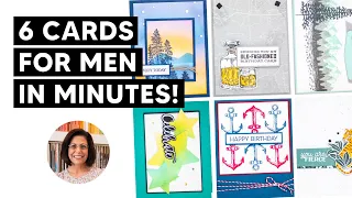 🔴Make 6 Handmade Cards for Men in Minutes That Will Impress