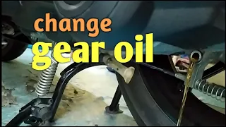 How to change gear oil (yamaha aerox)
