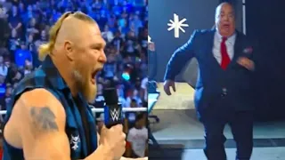 Brock Lesnar Calls out Roman Reigns and attacks Paul haymun (full segment) Smackdown, Mar 11, 2022