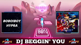 Tiles Hop: EDM Rush! - DJ BEGGIN' YOU (Cover Parody) BoBoiBoy Characters!!!