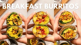 How to Make the BEST Vegan Breakfast Burritos (1 pan + 4 ways!)