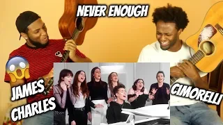 James Charles - Never Enough Cover ft. Cimorelli (REACTION!!)