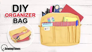 DIY ORGANIZER BAG | How to make a Utility Pouch Bag Tutorial [sewingtimes]