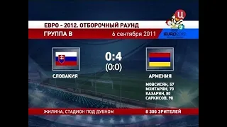 🔴 Словакия - Армения (0:4) 6 сентября 2011 | Euro 2012