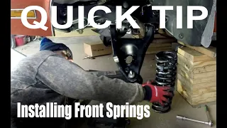 Quick Tip: Front Spring Install on GM A Body