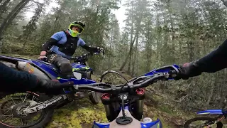 Guided trail ride around Sooke on our dirtbikes