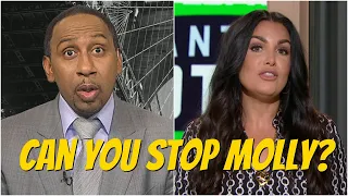 Molly Qerim First Take annoying and interrupting Stephen A. Smith and Max Kellerman