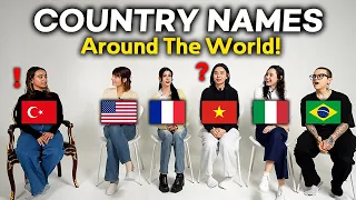 Country Names Differences in 6 Languages!! (Brazil, USA, France, Italy, Vietnam,Türkiye)