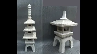 Making concrete asian lanterns part 1