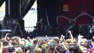 Motionless in White "Immaculate Misconception" Live at Vans Warped Tour (6-22-14)