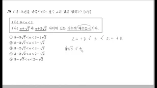 2020년 시행 고1 3월 모의고사 19번