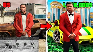 PASO de APARCACOCHES POBRE a MILLONARIO en GTA 5!