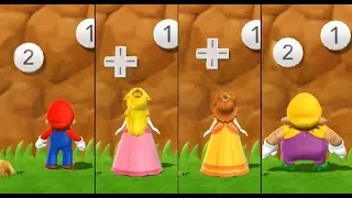 Mario Party 9 Step It Up - Mario vs Peach vs Daisy vs Wario Master Difficulty| Cartoons Mee