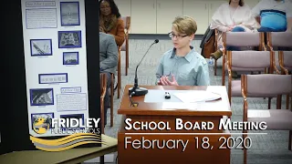 Fridley School Board Meeting - February 2020