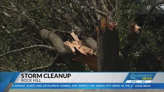 Cleanup continues from powerful Rock Hill storms