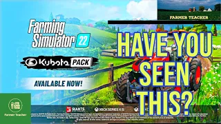 FS22 Kubota Pack Farming Simulator 22 Add On!