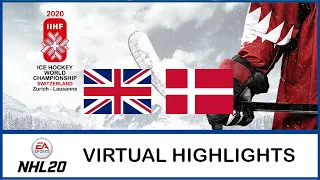 NHL 20 | IIHF Worlds 2020 | Great Britain - Denmark | Virtual Highlights