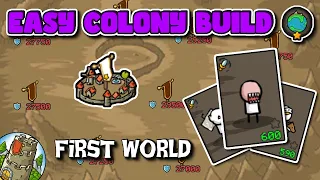 ✪ Grow Castle 2023 | Earth Colony Build | Easy EARLY GAME first world build, no items