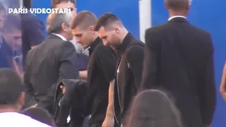 Lionel Messi last day arrival with all the PSG team @ Paris / Parc des Princes stadium 3 june 2023