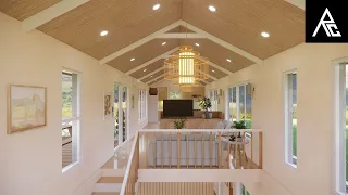 Simple 2-Bedroom Loft-Type Tiny House Design Idea (4x12 Meters Only)