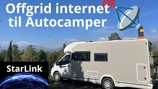 Opsætning af offgrid internet (starlink) til Autocamper