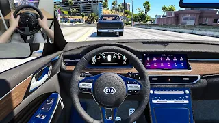 GTA 5 - KIA K7 2020 [Steering Wheel gameplay]