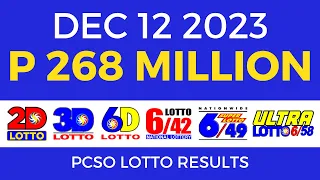 Lotto Result December 12 2023 9pm PCSO