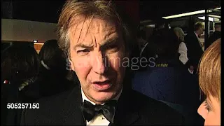 Alan Rickman Sense & Sensibility premiere February 21, 1996, London