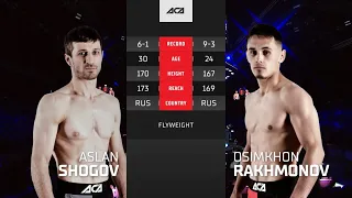 ACA 124: Аслан Шогов vs. Осимхон Рахмонов | Aslan Shogov vs. Osimkhon Rakhmonov