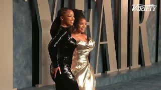 Halle Bailey and Chlöe Bailey at the Vanity Fair Oscar Party 2023 #Oscars