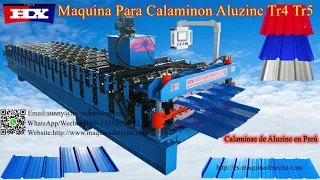 Maquina Para Calaminon Aluzinc Tr4 Tr5 Trapezoidal roof roll forming machine para calamina