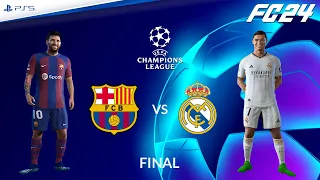 MESSI and CR7 again in the CHAMPIONS LEAGUE FINAL! Barcelona vs Real Madrid ⚽️ FC 24