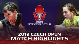 Kasumi Ishikawa vs He Zhuojia | 2019 ITTF Czech Open Highlights (1/4)
