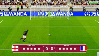 England vs France - Penalty Shootout | FIFA World Cup 2022 | Mbappe vs Kane | PES Gameplay