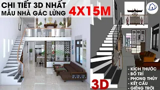 🆗 CHI TIẾT Mẫu Nhà Gác Lửng 3 Phòng Ngủ Được Yêu Thích Nhất Hiện Nay