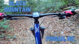 Mountain Biking Black Mountain, Pisgah  NC. Middle/ Lower section. Tons of flow, rocks, and speed.