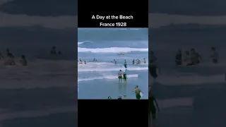 A Day at the Beach France 1928 #oldfootage #shorts #1920s #timemashine