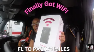 Transporting Auto Parts and Finally Got WIFI For The Truck | FL TO PA 1074 Solo Mile Trip