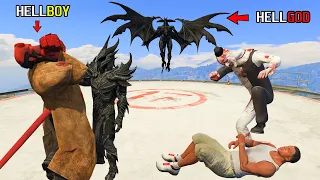 GTA 5 : DEVIL GOD Biggest Revenge On HELL GOD With SERBIAN DANCING LADY & FRANKLIN