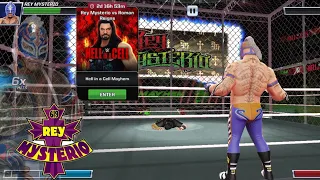 Rey Mysterio VS Roman Reigns || as Rey Mysterio || Hell In A Cell || WWE Mayhem Gameplay ||