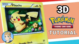 How to Make 3D Pokemon Cards!