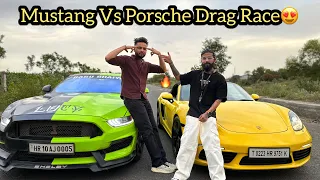 Finally Mustang Gt Vs Porsche Ho Hi Gayi😍