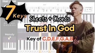 Trust In God -Elevation Worship | Key of C, D, E, F, G, A, BㅣPiano coverㅣWorship Piano Tutorials