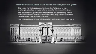 Buckingham Palace statement was 'carefully crafted': royal commentator