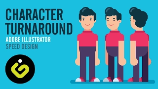 How to Draw a Character Turnaround, Graphic Design Tutorial, 4 Different Poses