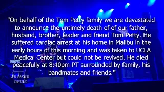 TOM PETTY CAMP RELEASES HEART-WRENCHING OFFICIAL STATEMENT ON DEATH
