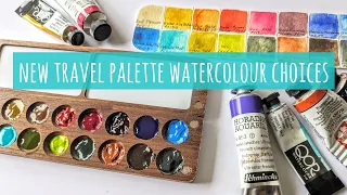 New Travel Palette Watercolour Paint Choices & Mixing: Daniel Smith, Schmincke, QoR, Sennelier etc.