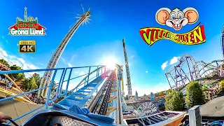 Vilda Musen (The Wild Mouse) Roller Coaster On Ride 4K POV Gröna Lund Sweden 2023 08 13